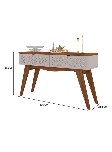 Mesa de Arrimo Isis Matte Off White-1