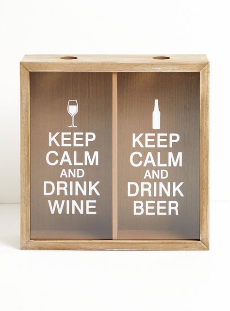 Cuadro Porta Corchos Vino Cerveza 40 x 40 cm-0
