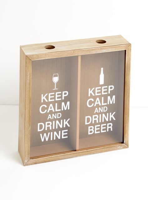 Cuadro Porta Corchos Vino Cerveza 40 x 40 cm-1