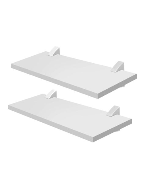 Pack 2 Repisas Concept 40 cm Blanco-0