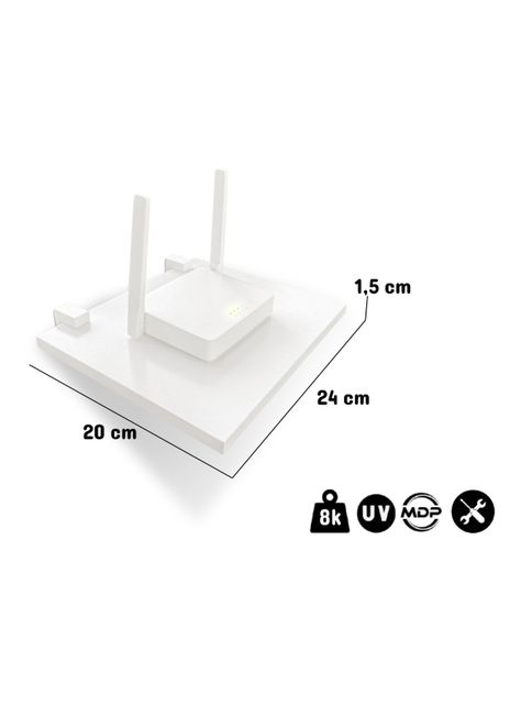 Pack 2 Repisas Blanco Router-1