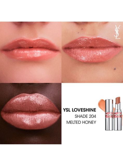 Labial YSL Loveshine 204 Melted Honey Yves Saint Laurent-2