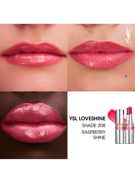 Labial YSL Loveshine 208 Raspberry Shine Yves Saint Laurent-2