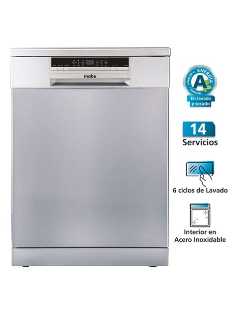 Lavavajilla Mabe 14 Cubiertos MLV14FSITSS0-3