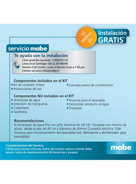 Lavavajilla Mabe 14 Cubiertos MLV14FSITSS0-6