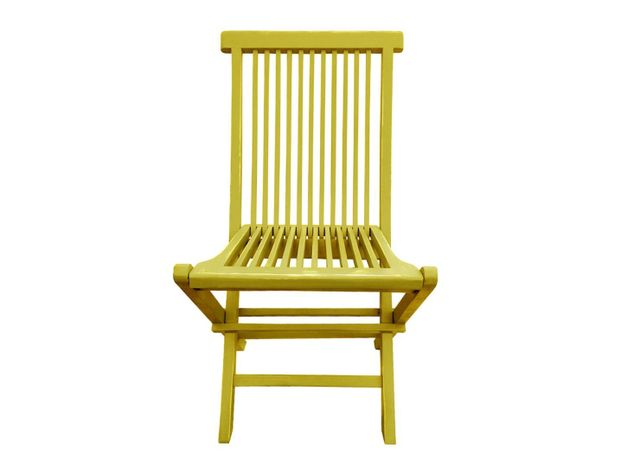 Silla Plegable Desgaste Amarillo Dora Decora-0