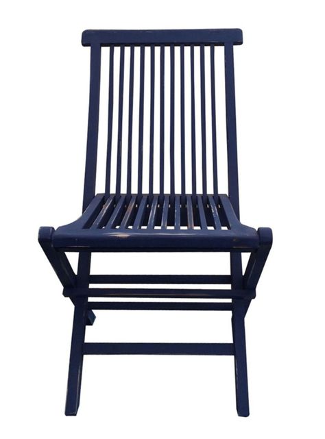 Silla Plegable Desgaste Azul Dora Decora-0