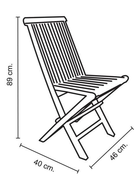 Silla Plegable Desgaste Azul Dora Decora-1