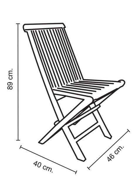 Silla Plegable Desgaste Celeste Dora Decora-1