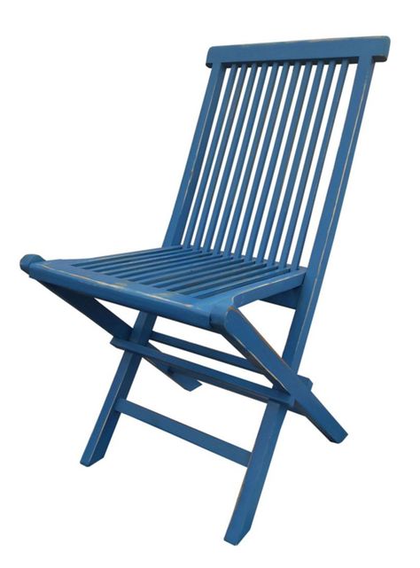 Silla Plegable Desgaste Celeste Dora Decora-2
