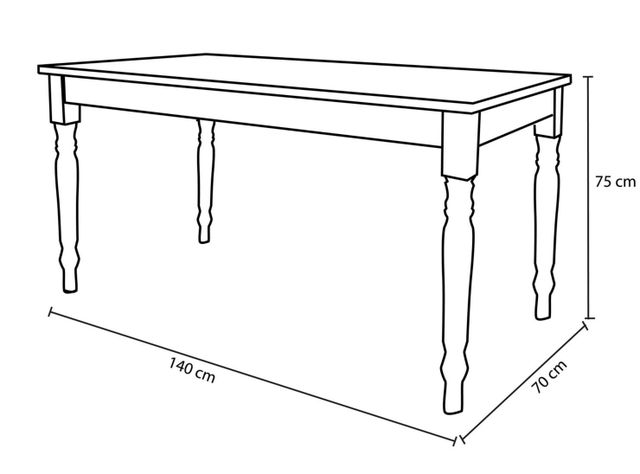Mesa Dora Decora de Comedor Teca Clásica Dora Decora-2