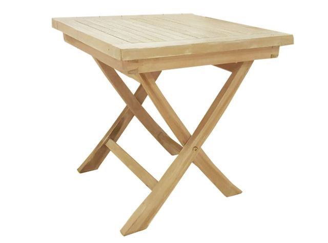 Mesa Dora Decora Plegable Teca 50 x 50 x 50 cm Dora Decora-0