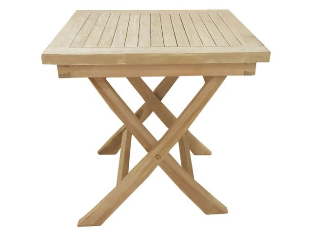 Mesa Dora Decora Plegable Teca 50 x 50 x 50 cm Dora Decora-1