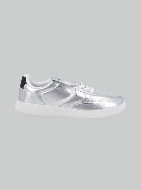 Zapatilla Urbana Mezcla de Material Mujer-1