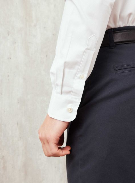 Camisa Manga Larga Lisa Formal-3