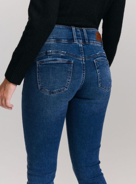 Jeans Pretina Ancha 3 Botones-3