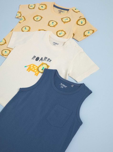Polera Tripack Niño Estampada-2