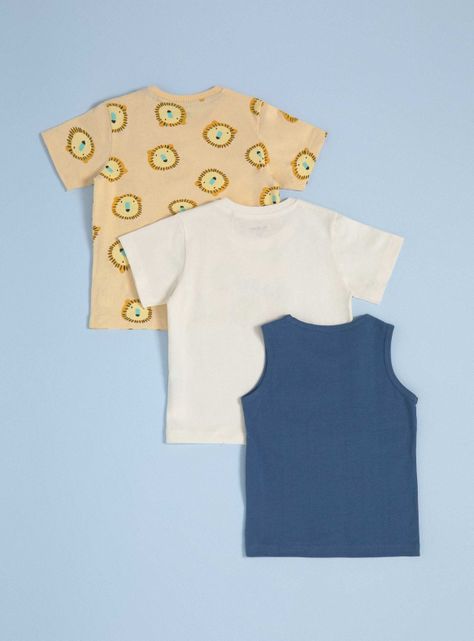 Polera Tripack Niño Estampada-1