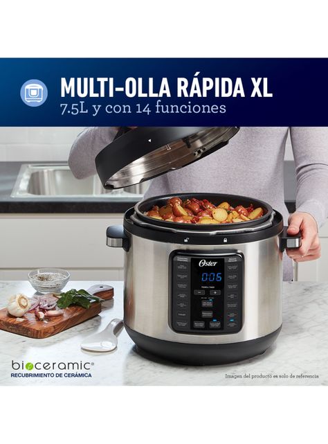 Olla Multiuso Rápida XL 7.5 Litros 14 Funciones 8801-1