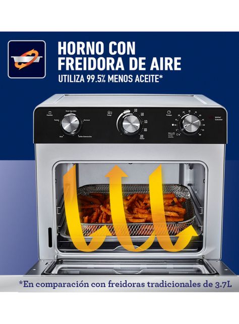 Horno con Freidora de Aire 22 Litros-2