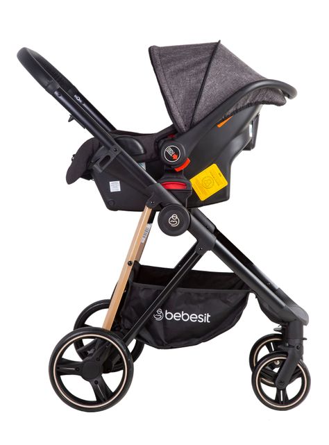 Coche Travel System Cosmos Negro Bebesit-2