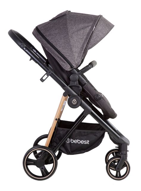Coche Travel System Cosmos Negro Bebesit-3