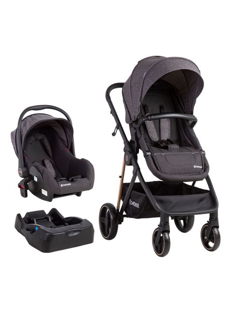 Coche Travel System Cosmos Negro Bebesit-0
