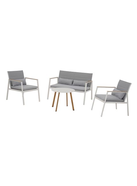Juego de Living Terraza Tienve 4 Personas Gris-1