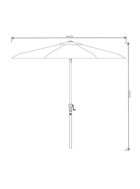 Sombrilla 300 cm Manivela-4