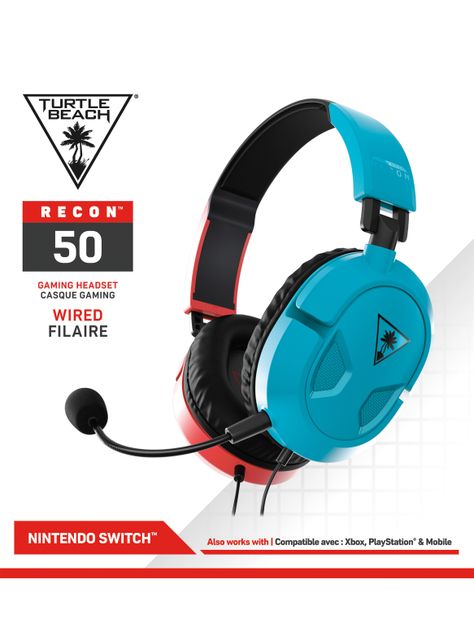 Audífonos Gamer Recon 50 Rojo/Azul-2