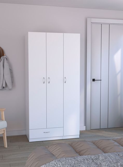 Armario Z-90 3P 1C Blanco-3