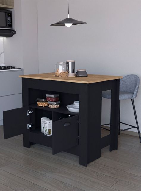 Mueble Isla Cocina Arlet 2P Wengue Macadamia-4