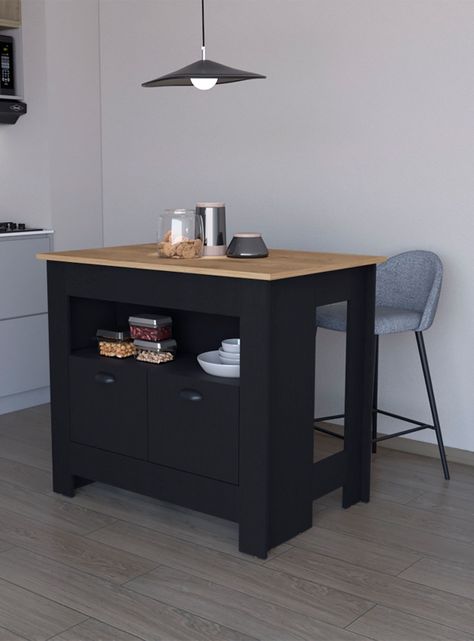 Mueble Isla Cocina Arlet 2P Wengue Macadamia-5