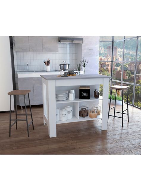 Mueble Isla de Cocina Cala Blanco Ibiza-5