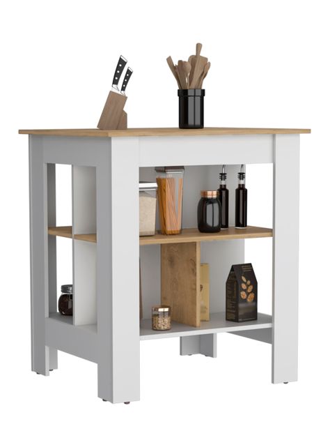 Mueble Isla de Cocina Soler Blanco Marquez-2