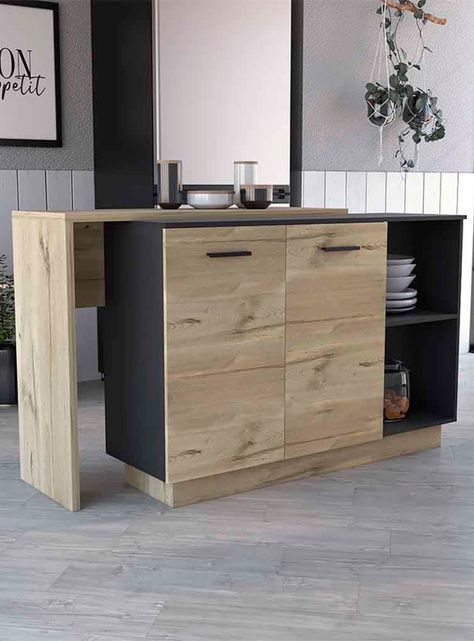 Mueble Isla Cocina Sicilia 2P Wengue Duna-5