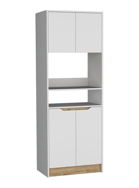 Mueble Microondas Alto 4P Blanco-0