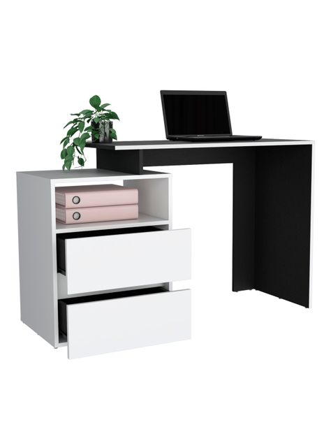 Escritorio Rookie 2C Blanco Wengue-3