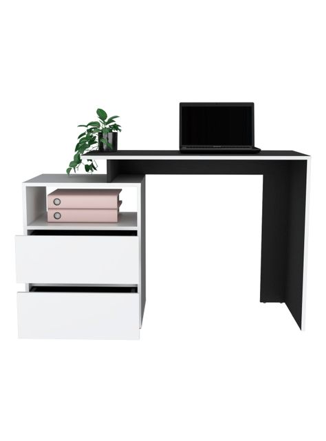 Escritorio Rookie 2C Blanco Wengue-2