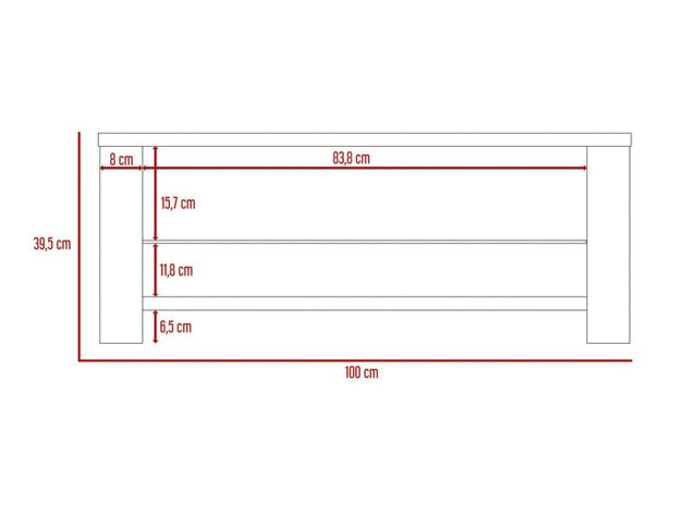 Mesa TuHome de Centro Athina 100x45x39 cm TuHome-5