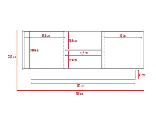 Rack TV 55'' Coralina TuHome-5