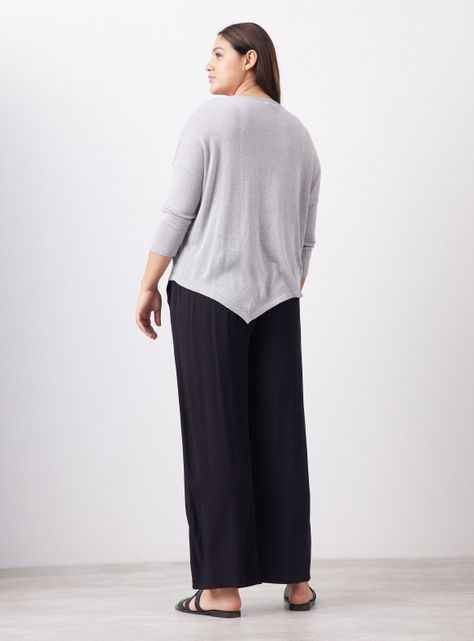 Sweater Tejido Metalizado y Punta Inferior-5