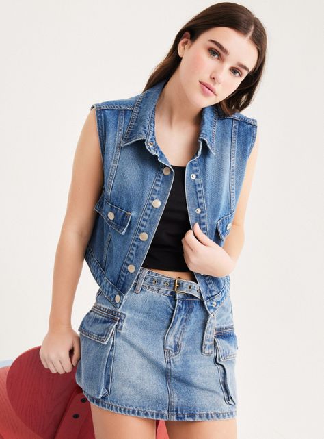 Chaqueta sin Mangas con Botones-0
