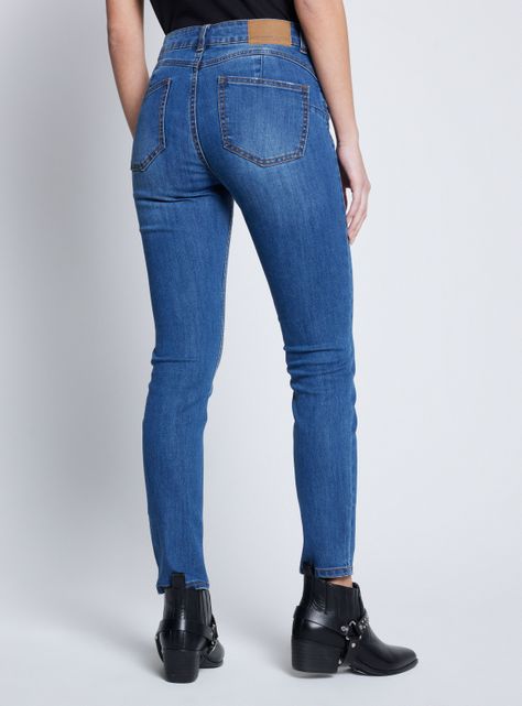 Jeans Skinny Tiro Medio Push Up-1