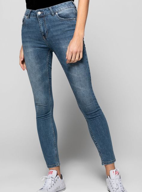 Jeans Basico Tiro Alto Skinny-0