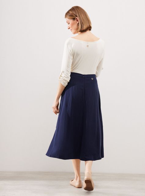 Falda Midi Fluida-5