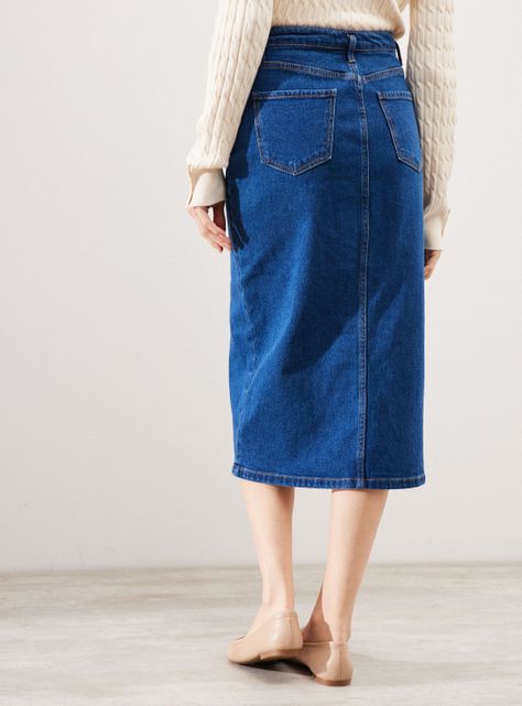 Falda Larga Denim-1