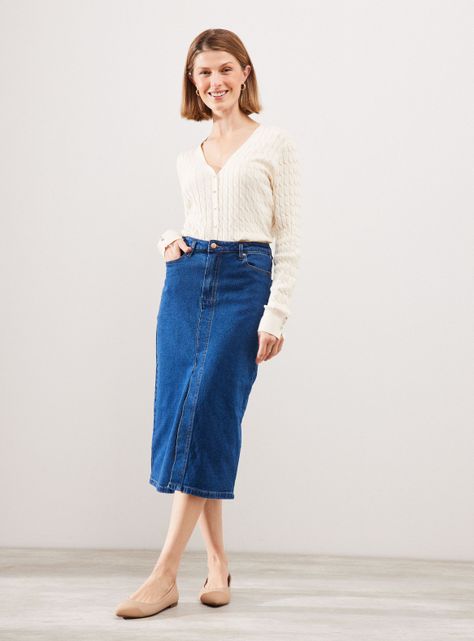 Falda Larga Denim-4