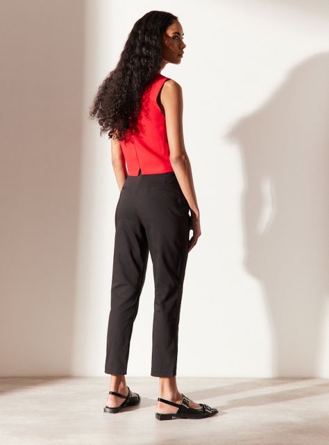 Pantalón Sastrero Básico Corte Medio-5