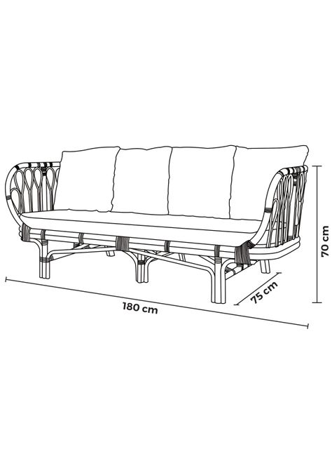 Banqueta Gili 180 cm-1